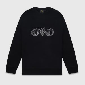 Old-English-Rhinestone-Crewneck-Sweatshirt-Black